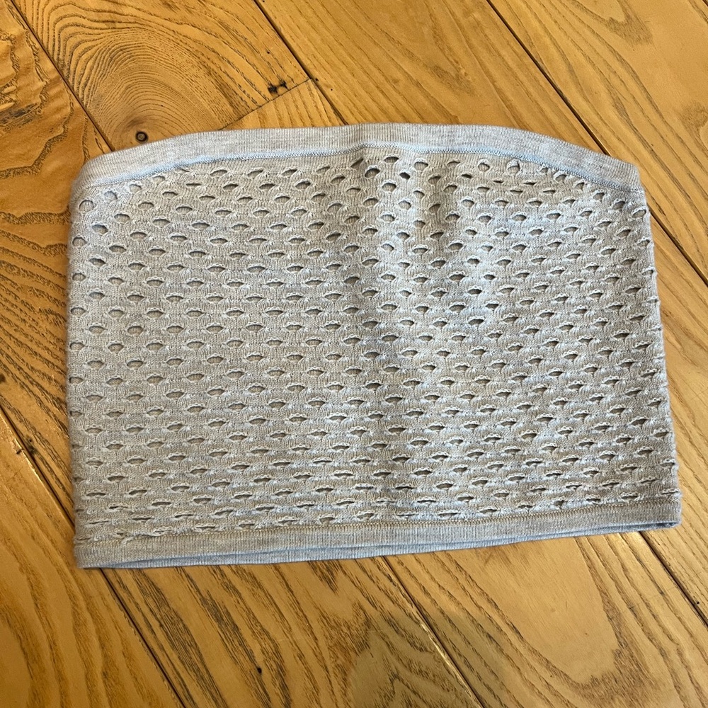 Gray Strapless Tube Top